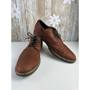 Cole Haan Nathan Plain‎ Toe Men's Sz 11 Brown Oxford Lace Up Casual Shoe C30634